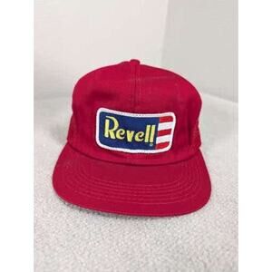 Vintage Revell Model Kits Trucker Hat Red Mesh Snapback Promo Cap